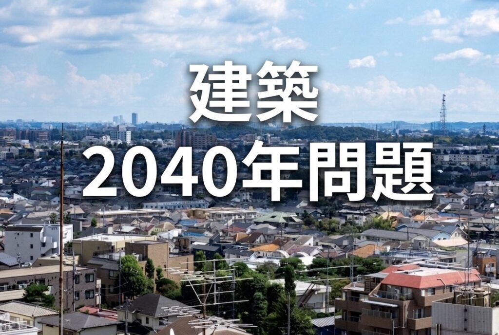 屋根の修理・点検を考えている方へ。2040年問題が住宅と屋根にもたらす変化を解説します。