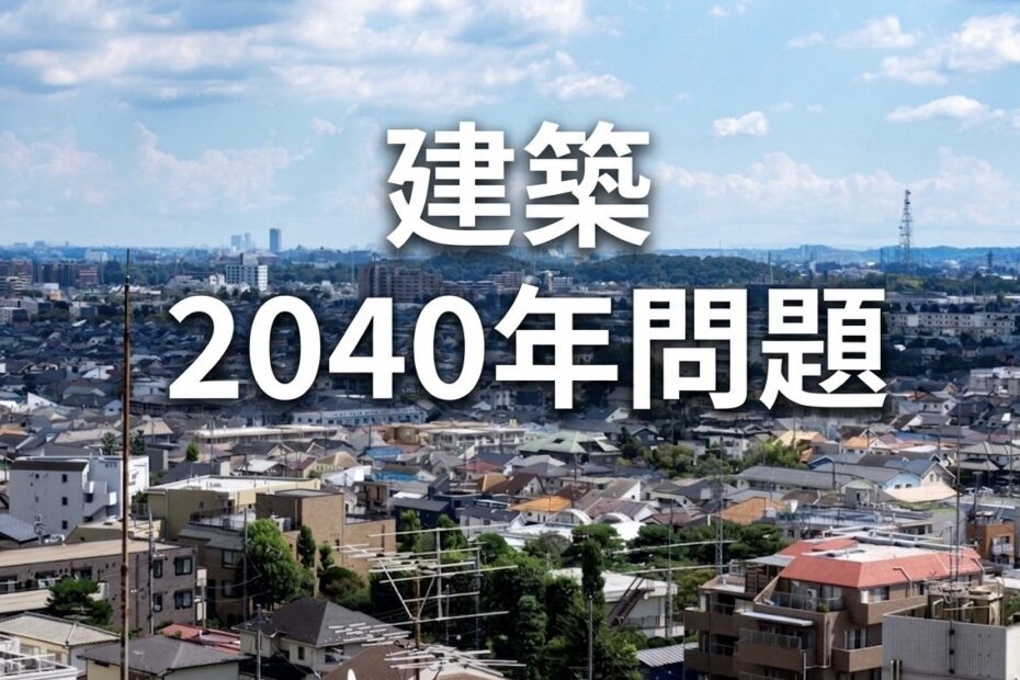 屋根の修理・点検を考えている方へ。2040年問題が住宅と屋根にもたらす変化を解説します。