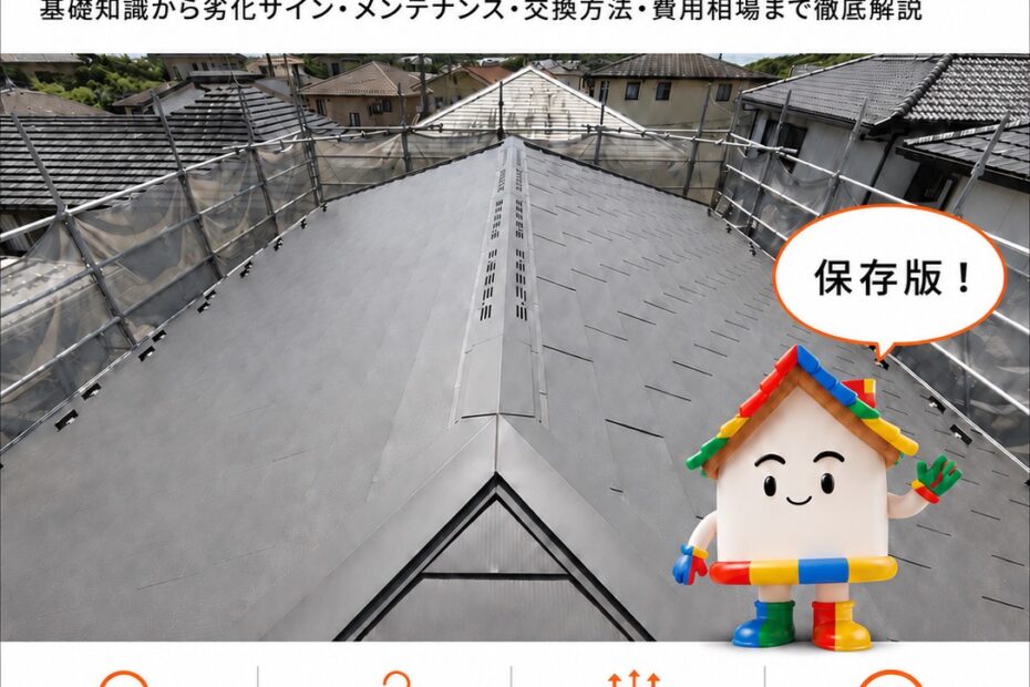 屋根の一番高い部分（棟部分）を“屋根全体”から理解する保存版