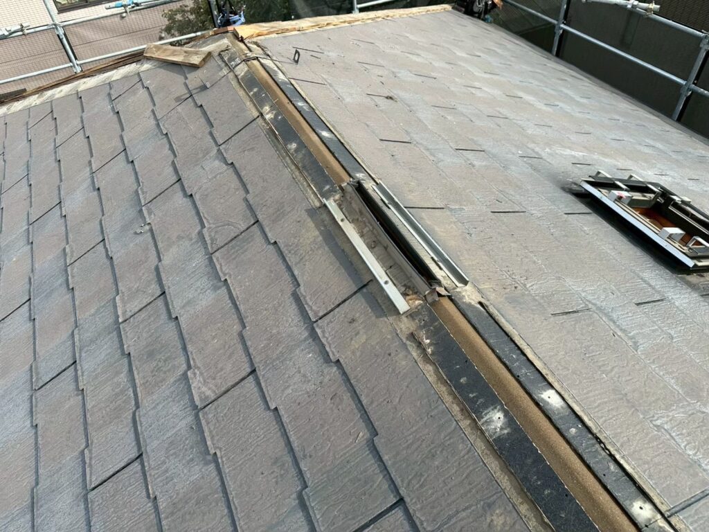 谷板金施工状況(足立区鹿浜)