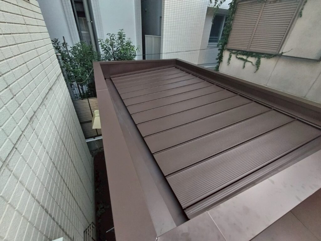 板橋区成増 完成後の屋根(俯瞰)