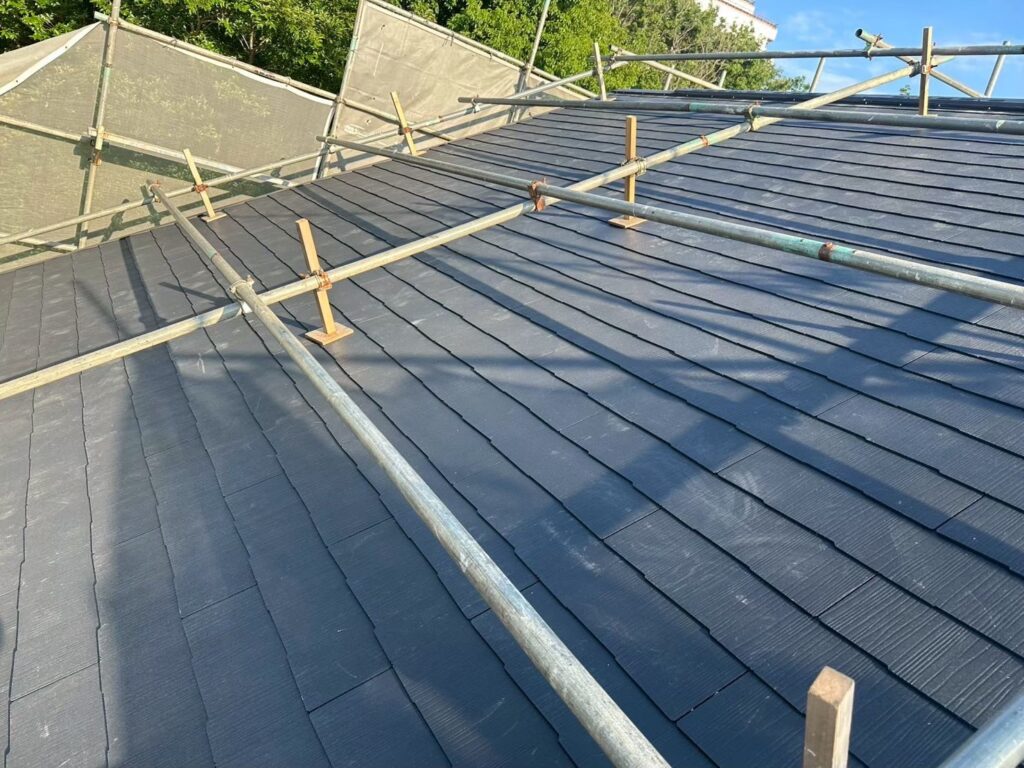都筑区-新設屋根材施工完了片流れ