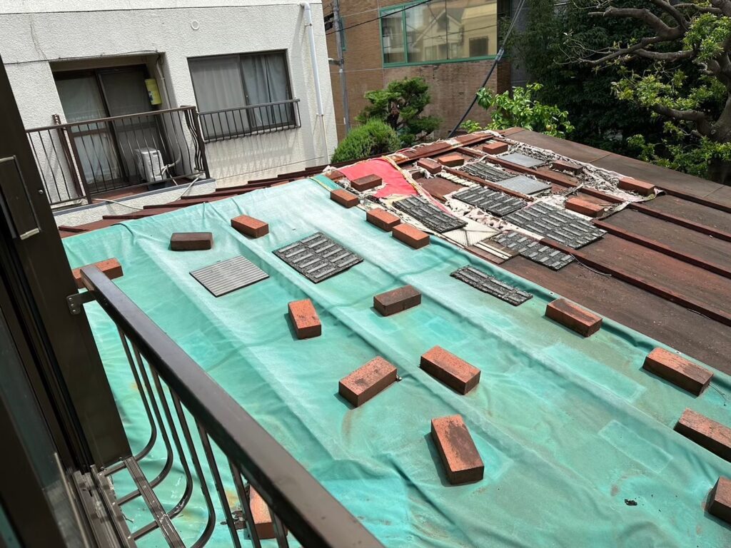 野地板部分補修(羽沢)